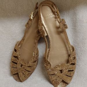 Stuart Weitzman leather sandals wm. sz.7.5M